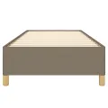 Cadre de lit Taupe 100x200 cm Tissu