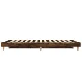 Cadre de lit chêne fumé 120x190 cm bois d'ingénierie