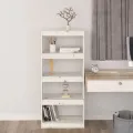 Bibliothèque/Séparateur de pièce Blanc 60x30x135,5cm Pin solide