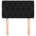 Tête de lit Noir 80x7x78/88 cm Tissu