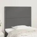 Têtes de lit 2 pcs Gris 90x5x78/88 cm Similicuir