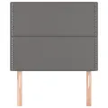 Têtes de lit 2 pcs Gris 90x5x78/88 cm Similicuir