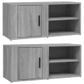 Meubles TV 2 pcs Sonoma gris 80x31,5x36 cm Bois d'ingénierie