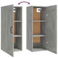 Armoire suspendue Gris béton 35x34x90 cm Bois d'ingénierie