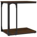 Table d'appoint Chêne marron 50x35x52 cm Bois d'ingénierie