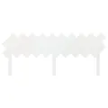 Tête de lit Blanc 196x3x80,5 cm Bois massif de pin