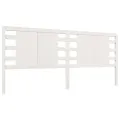 Tête de lit Blanc 126x4x100 cm Bois massif de pin