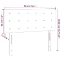 Tête de lit Marron Foncé 90x5x78/88 cm Tissu
