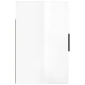 Tables de chevet murales 2 pcs Blanc brillant 50x30x47 cm