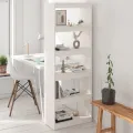 Bibliothèque/Cloison Blanc 60x30x167,5 cm Bois massif de pin