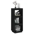 Bibliothèque/Séparateur de pièce Noir 40x35x103 cm Pin massif