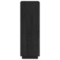 Bibliothèque/Séparateur de pièce Noir 40x35x103 cm Pin massif