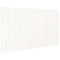Tête de lit murale Blanc 204x3x110 cm Bois massif de pin