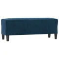 Banc Bleu 100x35x41 cm Velours
