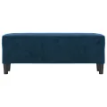 Banc Bleu 100x35x41 cm Velours