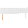 cadre de lit avec matelas Blanc 200x200cm Similicuir