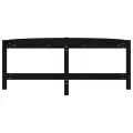 Table basse Noir 118x63x45 cm Bois massif de pin