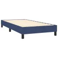 cadre de lit avec matelas Bleu 80x200 cm Tissu