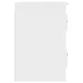 Tables de chevet murales 2 pcs blanc 41,5x36x53 cm
