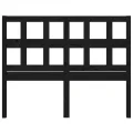 Tête de lit Noir 165,5x4x100 cm Bois massif de pin