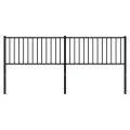Tête de lit métal noir 193 cm