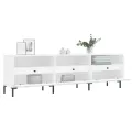 Meuble TV blanc 150x30x44,5 cm bois d'ingénierie