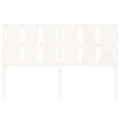 Tête de lit Blanc 155,5x4x100 cm Bois massif de pin