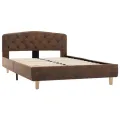 Cadre de lit Marron Similicuir daim 120 x 200 cm