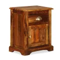 Table de chevet Bois massif de Sesham 40 x 30 x 50 cm