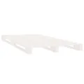 Cadre de lit Blanc 75x190 cm Bois pin massif Petit simple