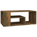 Table basse Chêne fumé 100x50x40 cm Bois d'ingénierie