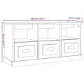 Meuble TV sonoma gris 100x35x50 cm bois d'ingénierie