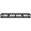 Cadre de lit Noir 90x200 cm Bois massif
