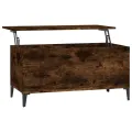 Table basse Chêne fumé 90x44,5x45 cm Bois d'ingénierie