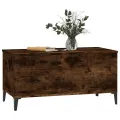 Table basse Chêne fumé 90x44,5x45 cm Bois d'ingénierie
