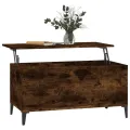 Table basse Chêne fumé 90x44,5x45 cm Bois d'ingénierie