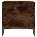 Table basse Chêne fumé 90x44,5x45 cm Bois d'ingénierie