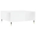 Table basse blanc 80x80x36,5 cm bois d'ingénierie