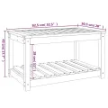 Table de jardin 82,5x50,5x45 cm bois massif de pin