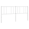 Tête de lit métal blanc 180 cm