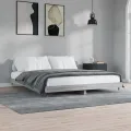 Cadre de lit sonoma gris 200x200 cm bois d'ingénierie