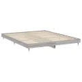 Cadre de lit sonoma gris 200x200 cm bois d'ingénierie