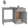 Bureau Sonoma gris 100x50x76 cm Bois d'ingénierie