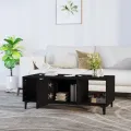 Table basse Noir 102x50x40 cm Bois d'ingénierie