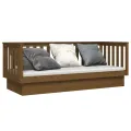 Lit de jour Marron miel 75x190 cm Bois de pin massif