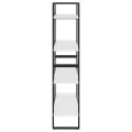 Bibliothèque à 4 niveaux Blanc 80x30x140 cm Aggloméré
