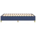 cadre de lit Bleu 120x200 cm Tissu