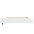 Cadre de lit blanc brillant 75x190 cm bois d'ingénierie