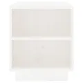 Meuble TV Blanc 110x35x40,5 cm Bois de pin massif