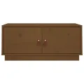 Table basse Marron miel 80x50x35 cm Bois massif de pin